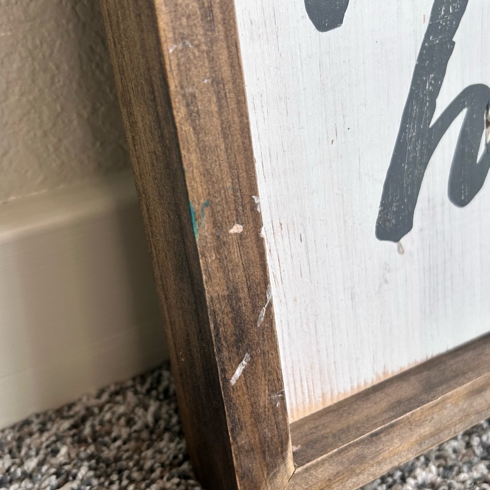 Handmade Rustic Wood Sign “Holy Spirit You Are Welcome Here” - 15.5 x 12.5 - Picture 2 of 8